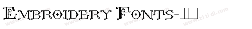 Embroidery Fonts字体转换